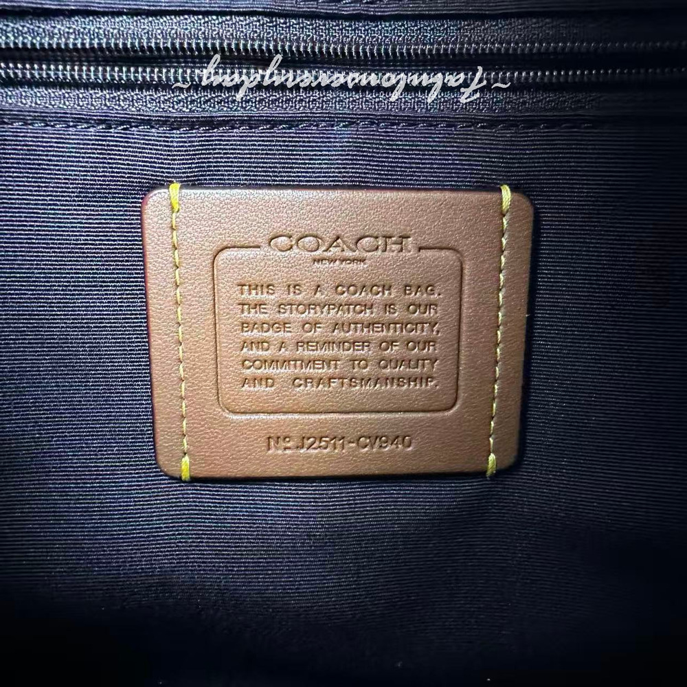 Coach Teri Hobo Bag Crossbody In Signature Canvas/Gold/Walnut/Black CV940 NWT - Picture 11 of 11